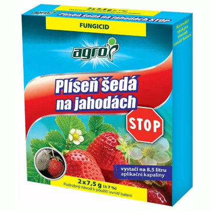 Pleseň sivá na jahodách STOP - ochrana rastlín - Agro - 2 x 7,5 g