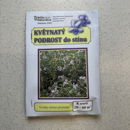 Trváci kvetinový podrast do tieňa - Planta Naturalis - osivo lúčnych kvetov - 40 g
