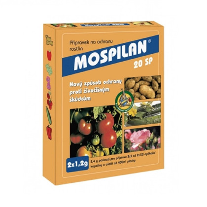 Mospilan 20 sp - insekticíd proti škodlivému hmyzu - Lovela - ochrana rastlín - 2 x 1,2 g