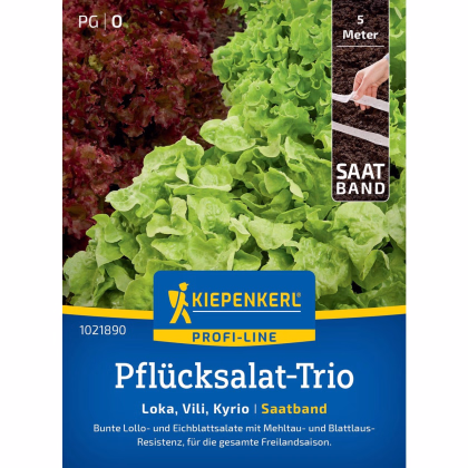 Trio listových šalátov - výsevný pásik - 5 m