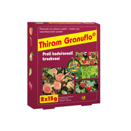 Thiram Granuflo - proti kučeravosti broskýň - 2 x 15 g