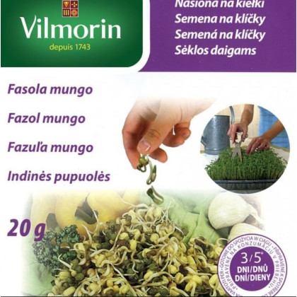 Semená na klíčky - Fazuľa mungo - Vilmorin - 20 g