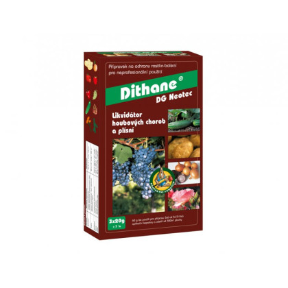 Dithane - Likvidátor hubových chorôb a plesní - ochrana rastlín - 3 x 20 g