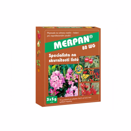 Merpan - fungicíd proti bakteriálnym a hubovým ochoreniam - 3 x 5 g