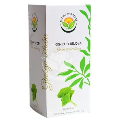 Ginkgo dvojlaločné - Ginkgo biloba - čajové vrecúška - 20 x 1,5 g