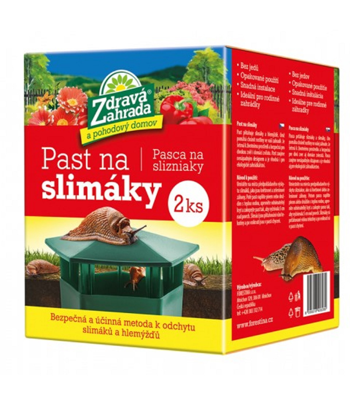 Pasca na slimáky - Zdravá záhrada - ochrana rastlín - 2 ks