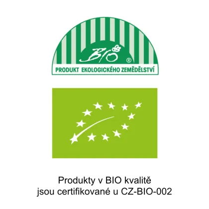 Produkty v BIO kvalite sú certifikované u CZ-BIO-002