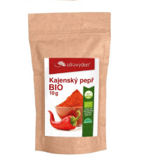 BIO Kajenské korenie - prášok - bio kvalita - 10 g