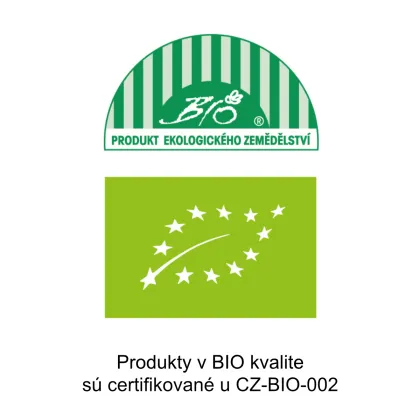 Produkty v BIO kvalite sú certifikované u CZ-BIO-002
​